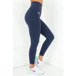 Legginsy sportowe damskie 2skin Pilates. Niebieskie legginsy sportowe damskie 2SkIN, l, bez wzorów, na fitness i siłownię. Za 219.00 zł.