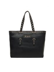 Just Cavalli Torebka 80RA4BU1 ZSB81 Czarny. Czarne shopper bag Just Cavalli, bez wzorów, ze skóry, bez dodatków. Za 769.99 zł.