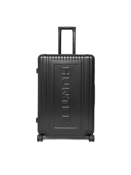 Hunter Walizka duża CEO-HUNTER-L-001-08-BLACK Czarny. Czarne walizki Hunter, bez wzorów, z tworzywa sztucznego, duże. Za 399.99 zł.