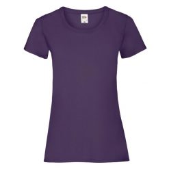 Koszulka Damska Valueweight. Fioletowe bluzki damskie Fruit of the Loom, xl, bez wzorów, sportowe, bez kołnierzyka, bez ramiączek. Za 30.99 zł.