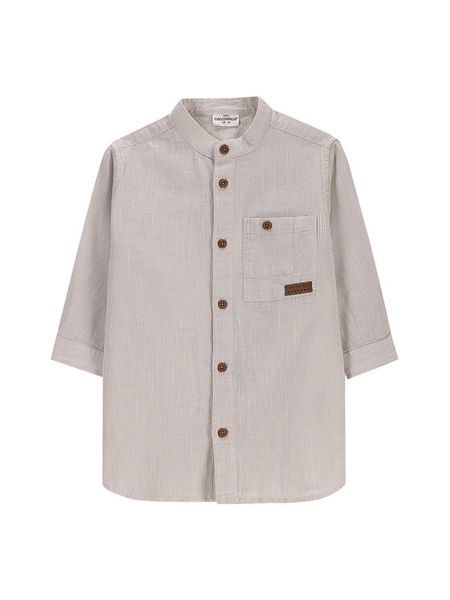 Coccodrillo Koszula WC5136201WBK Beżowy Regular Fit. Brązowe koszule chłopięce COCCODRILLO, bez wzorów, z bawełny, bez kołnierzyka, bez ramiączek. Za 49.90 zł.