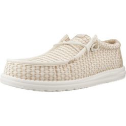 Buty HEY DUDE WALLY WOVEN Beżowy. Brązowe obuwie trekkingowe damskie Hey dude, z syntetyku, bez zapięcia. Za 235.99 zł.