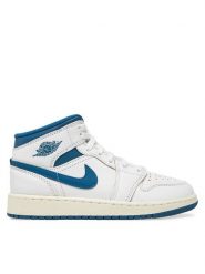 Nike Sneakersy Air Jordan 1 Mid Se FN7432 141 Biały. Białe obuwie sportowe damskie Nike, ze skóry, bez zapięcia. W wyprzedaży za 529.99 zł.