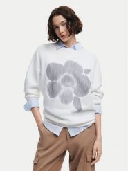 Desigual Bluza Flores 24WWSK33 Écru Regular Fit. Bluzy damskie Desigual, s, bez wzorów, z bawełny, bez kaptura. Za 349.99 zł.