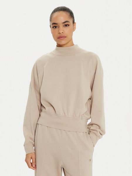 Champion Bluza 117637 Beżowy Loose Fit. Brązowe bluzy damskie Champion, m, bez wzorów, z bawełny, bez kaptura. Za 179.99 zł.