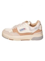 AUTRY Skórzane sneakersy "CLC Low" w kolorze srebrno-beżowym rozmiar: 39. Brązowe obuwie sportowe damskie AUTRY, bez zapięcia. Za 527.10 zł.