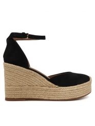 BOSS Espadryle Madeira 50563452 Czarny. Czarne espadryle damskie Boss, bez wzorów, ze skóry, bez obcasa. Za 799.99 zł.
