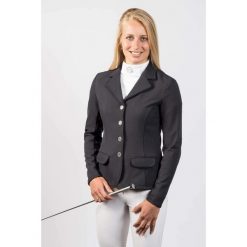 Damska kurtka softshellowa na zawody Harry's Horse St.Tropez TT. Czarne kurtki damskie HARRYS HORSE, s, bez wzorów, z poliesteru, bez kaptura. Za 318.70 zł.