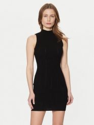 Marciano Guess Sukienka dzianinowa 5RGK08 5810Z Czarny Bodycon Fit. Czarne sukienki damskie Marciano Guess, z aplikacjami, z dzianiny, bez ramiączek. Za 379.99 zł.