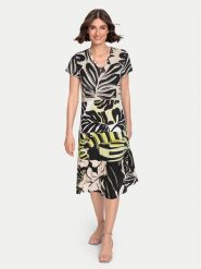 Olsen Sukienka letnia 13001756 Kolorowy Regular Fit. Sukienki damskie Olsen, bez wzorów, z bawełny, bez ramiączek. Za 939.99 zł.