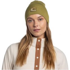Czapka BUFF KNITTED BEANIE LILON LONG. Zielone czapki damskie Buff, bez wzorów. W wyprzedaży za 77.94 zł.