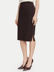 Rinascimento Spódnica ołówkowa CFC0130146003 Brązowy ciemny Slim Fit. Brązowe spódnice damskie Rinascimento, xs, bez wzorów, z syntetyku. Za 399.99 zł.