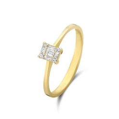 Isabel Bernard Isabel Bernard De la Paix Maxime 14 Karat Goldring mit Diamant 0.13 ct IBD330022-60 Pierścionki 1 ct Damski. Żółte pierścionki damskie Isabel Bernard, z diamentem, złote. Za 3,226.99 zł.