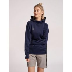 Damska bluza z kapturem Hummel Cima Xk. Niebieskie bluzy damskie Hummel, s, bez wzorów, z dresówki, z kapturem. Za 221.50 zł.