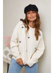 Soft Cashmere Sweter w kolorze kremowym rozmiar: 34/36. Brązowe swetry klasyczne damskie Soft Cashmere, bez kołnierzyka. Za 112.29 zł.