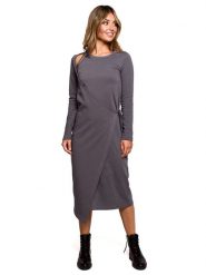 Be Wear Sukienka w kolorze szarym rozmiar: M. Szare sukienki damskie Be Wear, bez wzorów, bez ramiączek. Za 100.99 zł.