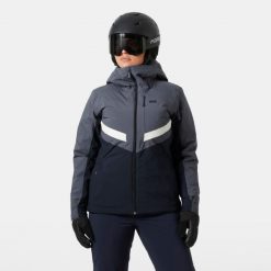 Damska kurtka narciarska Helly Hansen Edge 3.0. Szare kurtki damskie Helly Hansen, na zimę, bez wzorów, z kapturem. W wyprzedaży za 1,251.00 zł.