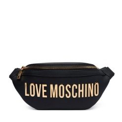 Nerka LOVE MOSCHINO. Czarne nerki i saszetki damskie Love Moschino, bez dodatków. Za 859.99 zł.