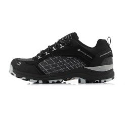 Buty trekkingowe niskie unisex Alpine Pro Lopre Vibram. Czarne obuwie trekkingowe damskie Alpine Pro, ze skóry, bez zapięcia. W wyprzedaży za 399.00 zł.