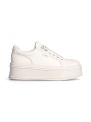 Liu Jo Skórzane sneakersy w kolorze kremowym rozmiar: 40. Brązowe obuwie sportowe damskie Liu Jo, bez zapięcia. Za 461.45 zł.