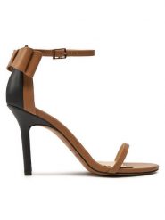 Baldowski Sandały D04839-3436-001 Beżowy. Brązowe sandały damskie Baldowski, bez wzorów, ze skóry, bez obcasa, na szpilce, bez zapięcia. Za 679.99 zł.