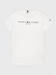 Tommy Hilfiger T-Shirt Essential KS0KS00210 M Biały Regular Fit. Białe t-shirty i koszulki chłopięce Tommy Hilfiger, bez wzorów, z bawełny, bez kołnierzyka, bez ramiączek. Za 79.99 zł.