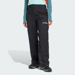 Ocieplane spodnie Terrex Multi 2 Layer CLIMAPROOF. Czarne spodnie sportowe damskie Adidas, bez wzorów, narciarskie, ClimaProof (Adidas). Za 899.00 zł.