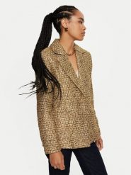 Silvian Heach Marynarka Zinsky GPA24197GC Złoty Regular Fit. Żółte marynarki i żakiety damskie Silvian Heach, bez wzorów, z syntetyku. Za 679.99 zł.