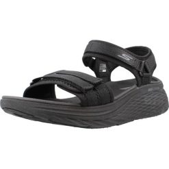 Sandały SKECHERS MAX CUSHIONING ELITE 2.0 Czarny. Czarne sandały damskie Skechers, bez wzorów, z tkaniny, bez obcasa, bez zapięcia. Za 248.99 zł.