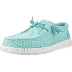 Buty HEY DUDE WENDY STRETCH MESH CERAMIC Niebieski. Niebieskie obuwie trekkingowe damskie SENZA MARCA, z meshu, bez zapięcia. Za 232.99 zł.