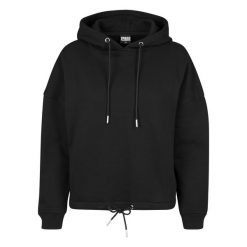 Bluza damska z kapturem Urban Classic kimono. Czarne bluzy damskie Urban Classics, bez wzorów, z kapturem. Za 198.50 zł.