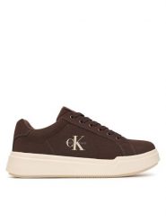 Calvin Klein Sneakersy V3X9-83472-0315 S Brązowy ciemny. Brązowe buty sportowe dziewczęce Calvin Klein, ze skóry, bez zapięcia. Za 439.99 zł.