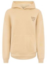 Zwillingsherz Bluza "Sunday Coffee Club" w kolorze beżowym rozmiar: L/XL. Brązowe bluzy damskie Zwillingsherz, l, bez wzorów, z kapturem. Za 154.95 zł.
