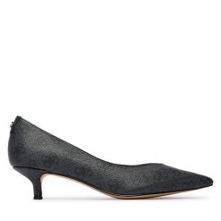 Czółenka Guess. Szare czółenka damskie Guess, z aplikacjami, bez obcasa. Za 584.99 zł.