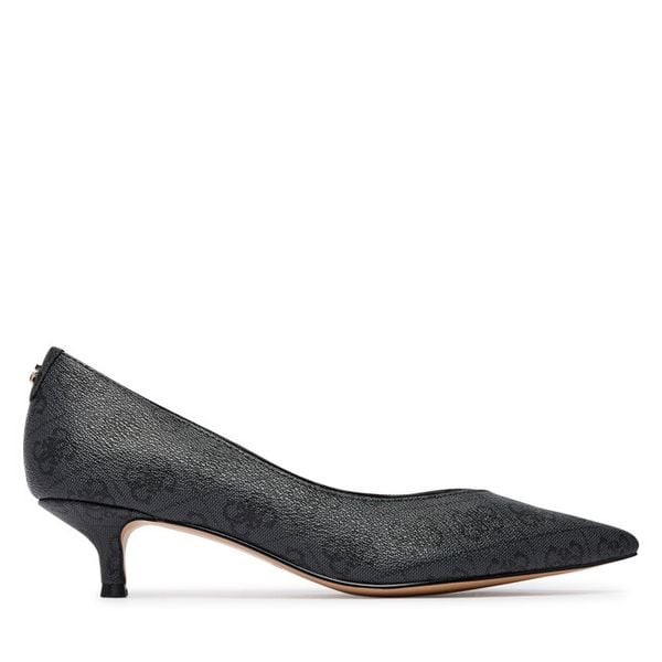 Czółenka Guess. Szare czółenka damskie Guess, z aplikacjami, bez obcasa. Za 498.99 zł.