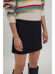 Josephine & Co Spódnica "Sil" w kolorze granatowym rozmiar: 38. Niebieskie spódnice damskie Josephine & Co, na co dzień, bez wzorów, z wełny, mini. Za 144.92 zł.