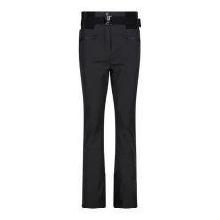 Spodnie damskie narciarskie CMP 34W4336. Czarne spodnie sportowe damskie CMP, xs, bez wzorów, z nylonu, narciarskie. Za 484.99 zł.