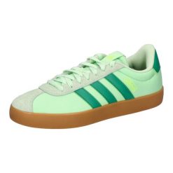 Buty damskie adidas VL Court 3.0. Zielone obuwie sportowe damskie Adidas, bez zapięcia, tenisowe. Za 264.99 zł.