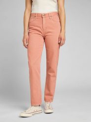 Lee Dżinsy - Regular fit - w kolorze pomarańczowym rozmiar: W28/L33. Pomarańczowe jeansy damskie Lee, z podwyższonym stanem. Za 254.95 zł.