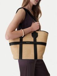 Badura Torebka EO-UMAI-LDA-8628 Beżowy. Brązowe torebki klasyczne damskie Badura, z materiału, bez dodatków. Za 279.99 zł.