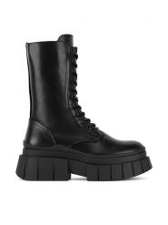 DeeZee Trapery HY305-21 Czarny. Czarne trapery damskie DeeZee, z materiału, bez zapięcia. Za 229.99 zł.