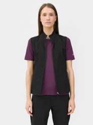 4F Bezrękawnik rowerowy rozpinany bez kaptura damski M. Czarne kamizelki damskie 4F, m, bez wzorów, z materiału, bez kaptura. Za 329.99 zł.
