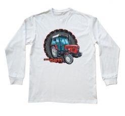 Zetor 5211 — bluzka z długim rękawem. Białe bluzki damskie nikiniki, s, bez wzorów, z bawełny, bez kołnierzyka, bez ramiączek. W wyprzedaży za 75.65 zł.