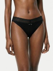 HUGO Figi klasyczne 50557200 Czarny. Czarne figi Hugo, bez wzorów, z bawełny. Za 209.99 zł.