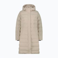 Płaszcz ocieplany damski CMP 35K3676 Coat Fix Hood. Zielone płaszcze damskie CMP, l, bez wzorów, z materiału, bez kaptura. Za 539.99 zł.