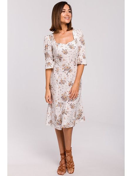 Stylove Sukienka w kolorze białym rozmiar: L. Białe sukienki damskie Stylove, bez wzorów, bez ramiączek. Za 166.10 zł.