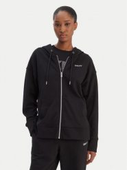 DKNY Sport Bluza DP6J9665 Czarny Regular Fit. Czarne bluzy damskie DKNY Sport, s, bez wzorów, z syntetyku, bez kaptura. Za 309.99 zł.