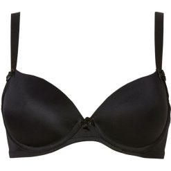 Biustonosz z usztywnianymi miseczkami. Brązowe biustonosze bonprix, bez wzorów. Za 59.99 zł.