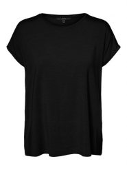 Vero Moda Koszulka "Vmava" w kolorze czarnym rozmiar: XL. Czarne bluzki damskie Vero Moda, xl, bez wzorów, bez kołnierzyka, bez ramiączek. Za 41.69 zł.