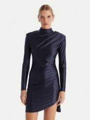 ACCESS FASHION Sukienka koktajlowa 54-3037-170 Granatowy Slim Fit. Niebieskie sukienki damskie ACCESS FASHION, bez wzorów, z syntetyku, wizytowe, bez ramiączek. Za 679.99 zł.